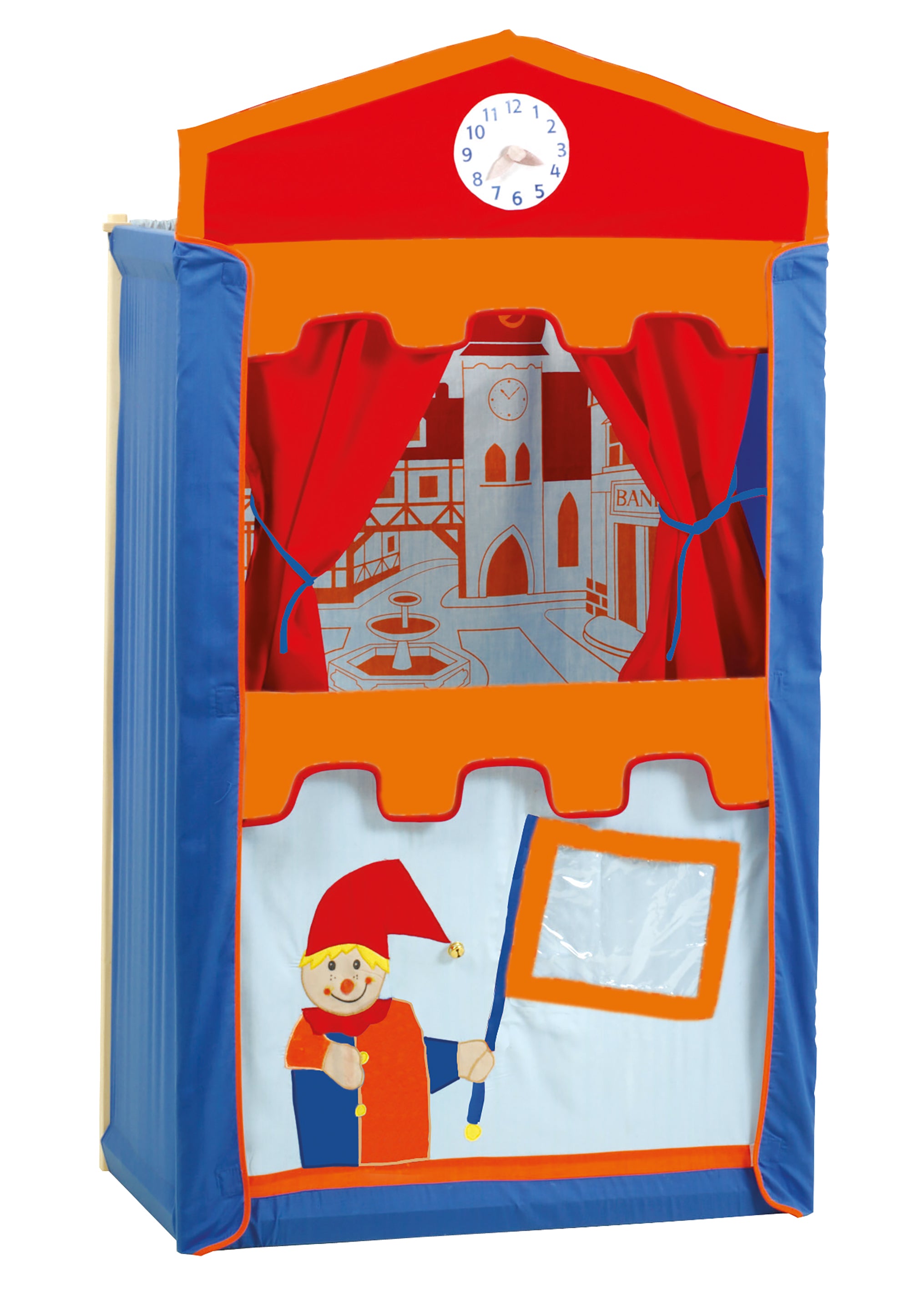 Roba 6972 Kaspertheater aus Stoff orange – Rollenspiel - Produktbild 4