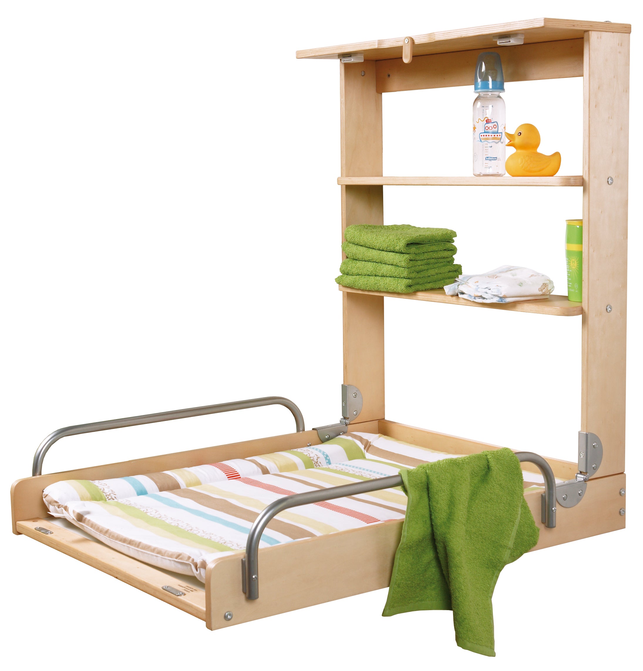 Roba 26015V97 Wandwickelregal Dschungelbaby natur lackiert – Wickeln & Baden - Bild 5 Roba 26015V97 Wandwickelregal Dschungelbaby natur lackiert – Wickeln & Baden - Produktbild 5