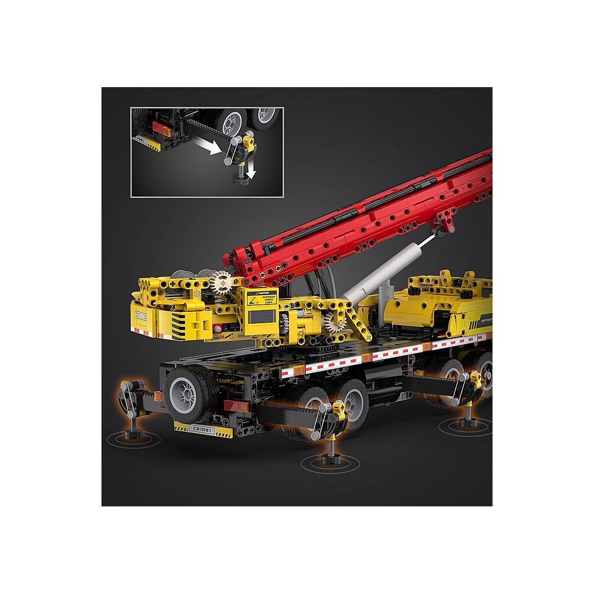 JAMARA CaDA Mobilkran 1:35 Bricks ab 8 Jahren