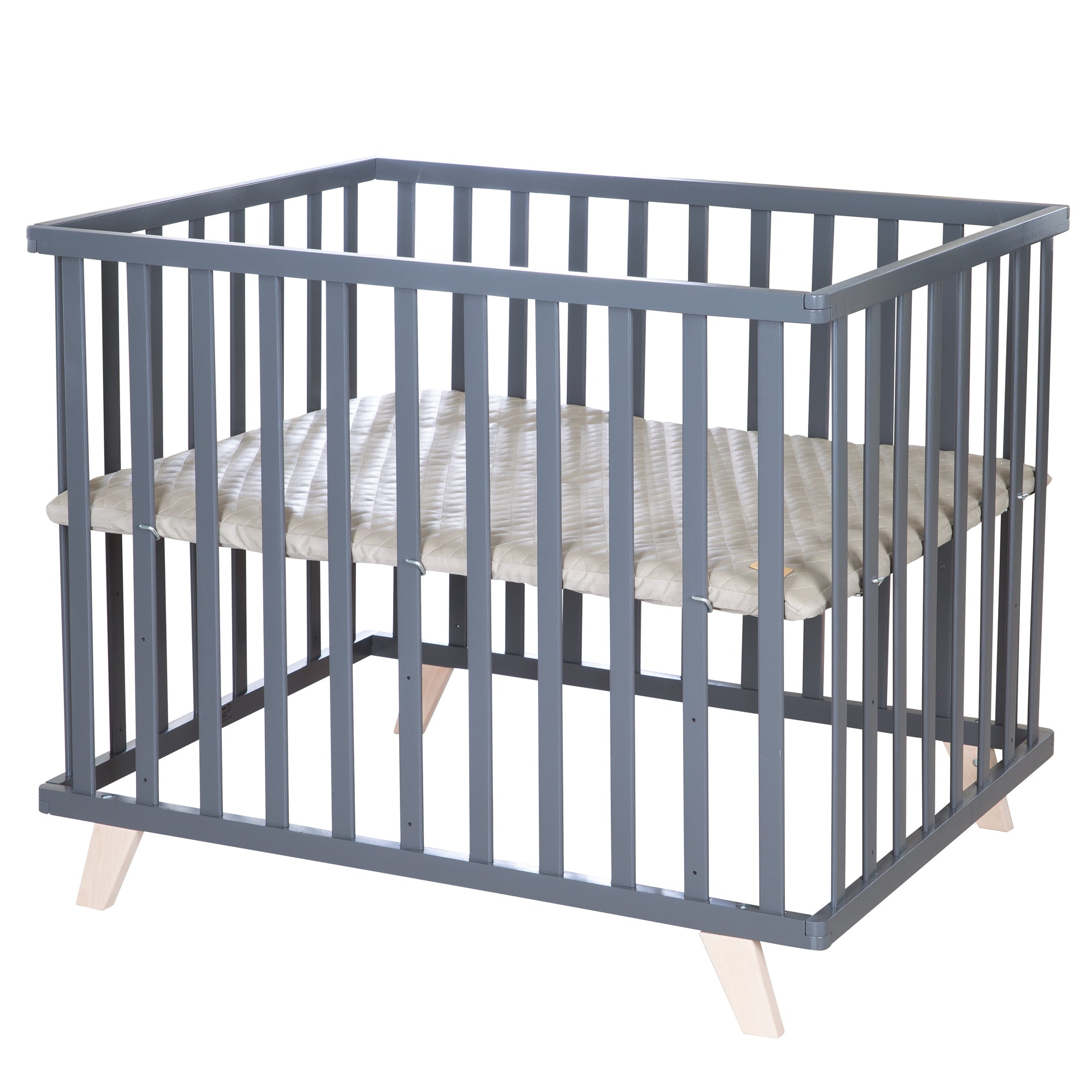 Roba 0242ANL245 Laufgitter 75x100 cm +Füße Greyish anthrazit - Bild 1 Roba 0242ANL245 Laufgitter 75x100 cm +Füße Greyish anthrazit - anthrazit - Laufgitter - Produktbild 1