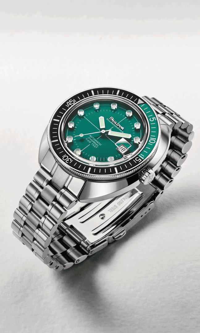 BULOVA 96B322 Uhr Archive Series Automatic Herren Armbanduhr, Arm, Körperteil, Person