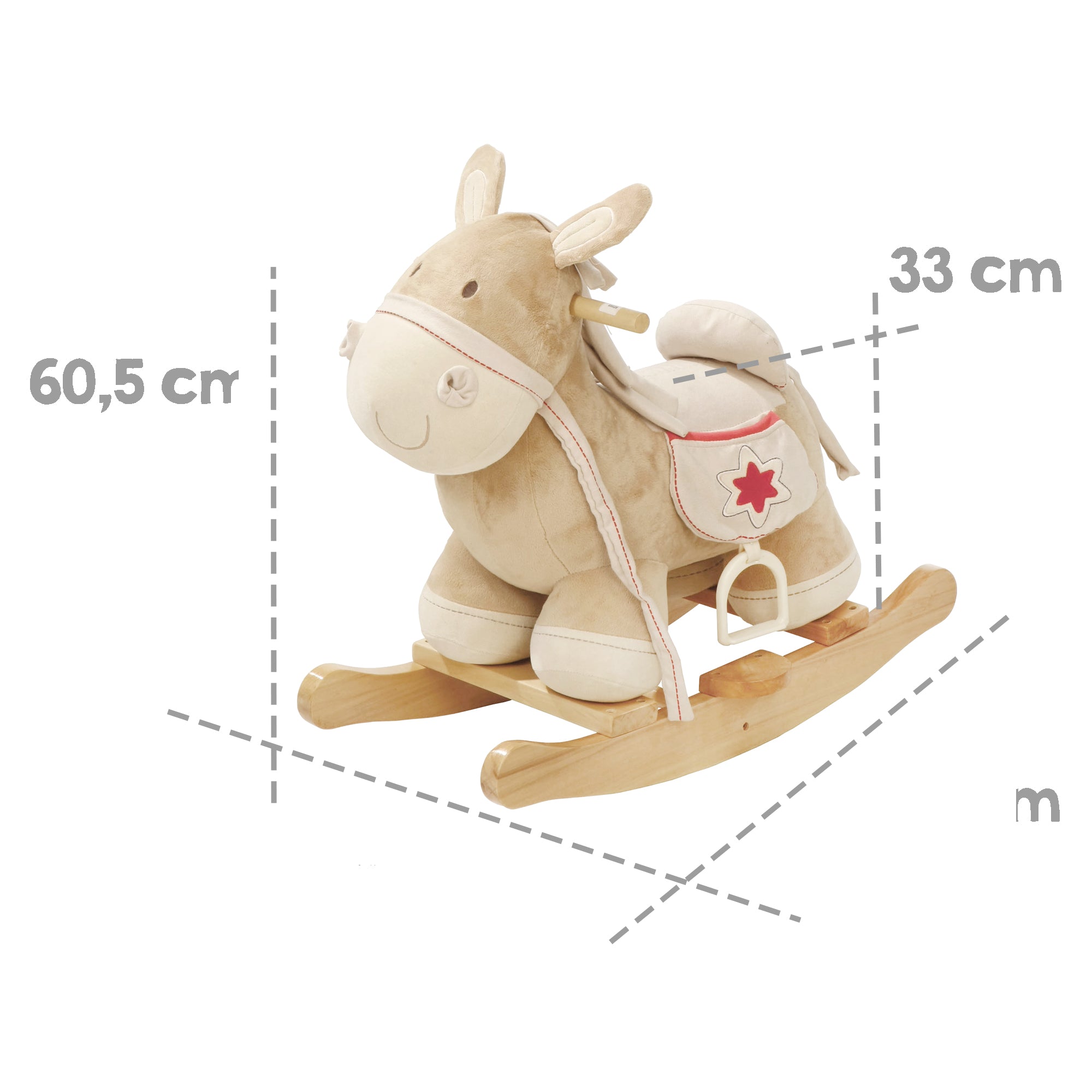 Roba 69028 Schaukelpferd natur lackiert – Spielen & Spaß - Produktbild 3