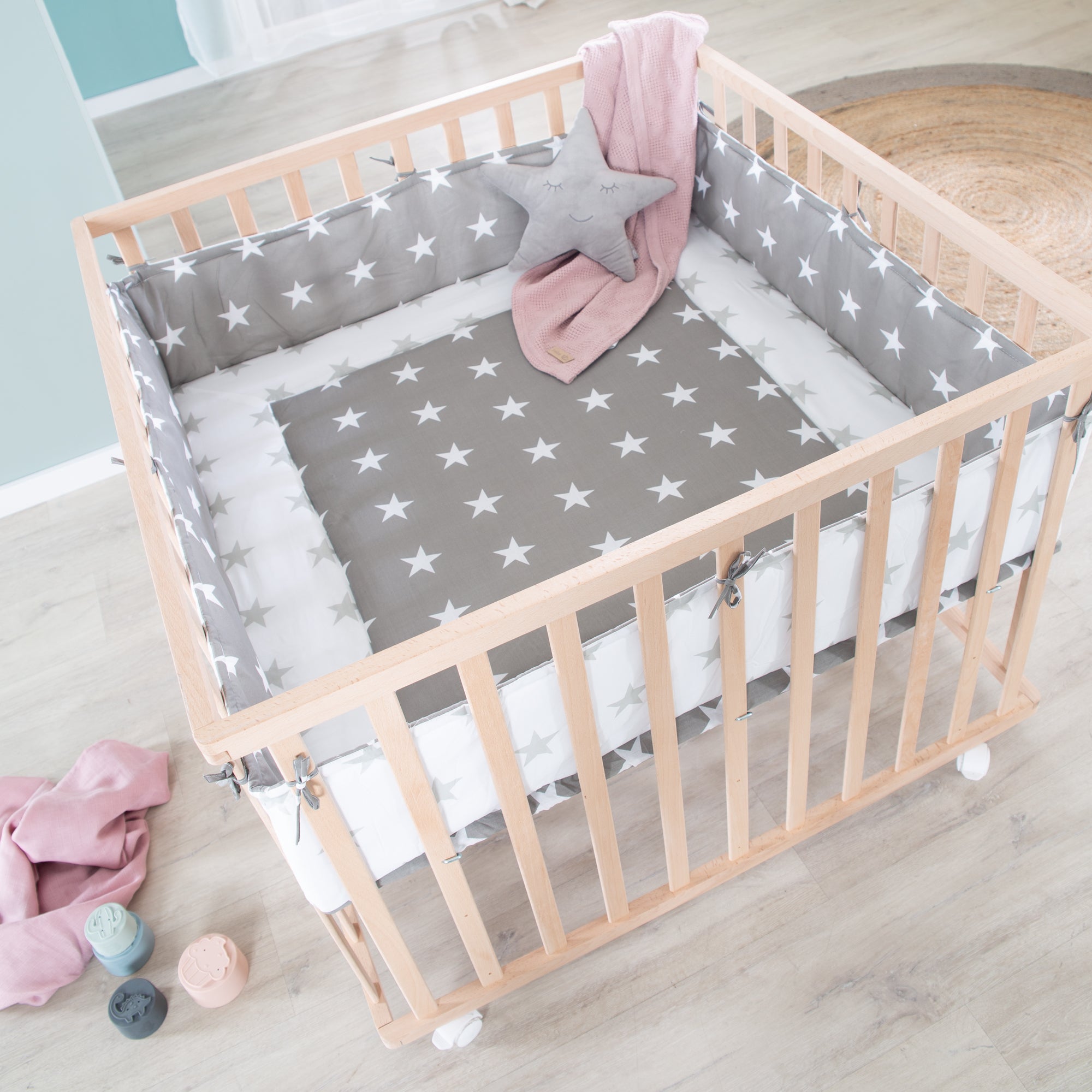 Roba 0246NAV190 Laufgitter 100x100 Little Stars Bio Buche natur - Bild 9 Roba 0246NAV190 Laufgitter 100x100 Little Stars Bio Buche natur - Produktbild 9