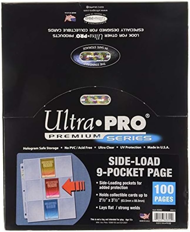Ultra Pro 82892 9-Pocket Platinum Side Load Page mit klarem Hintergrund Pokemon Deutsch DE Ultra, Pro, 82892, 9-Pocket, Platinum, Side, Load, Page, mit, klarem, Hintergrund, Pokemon, Deutsch, DE