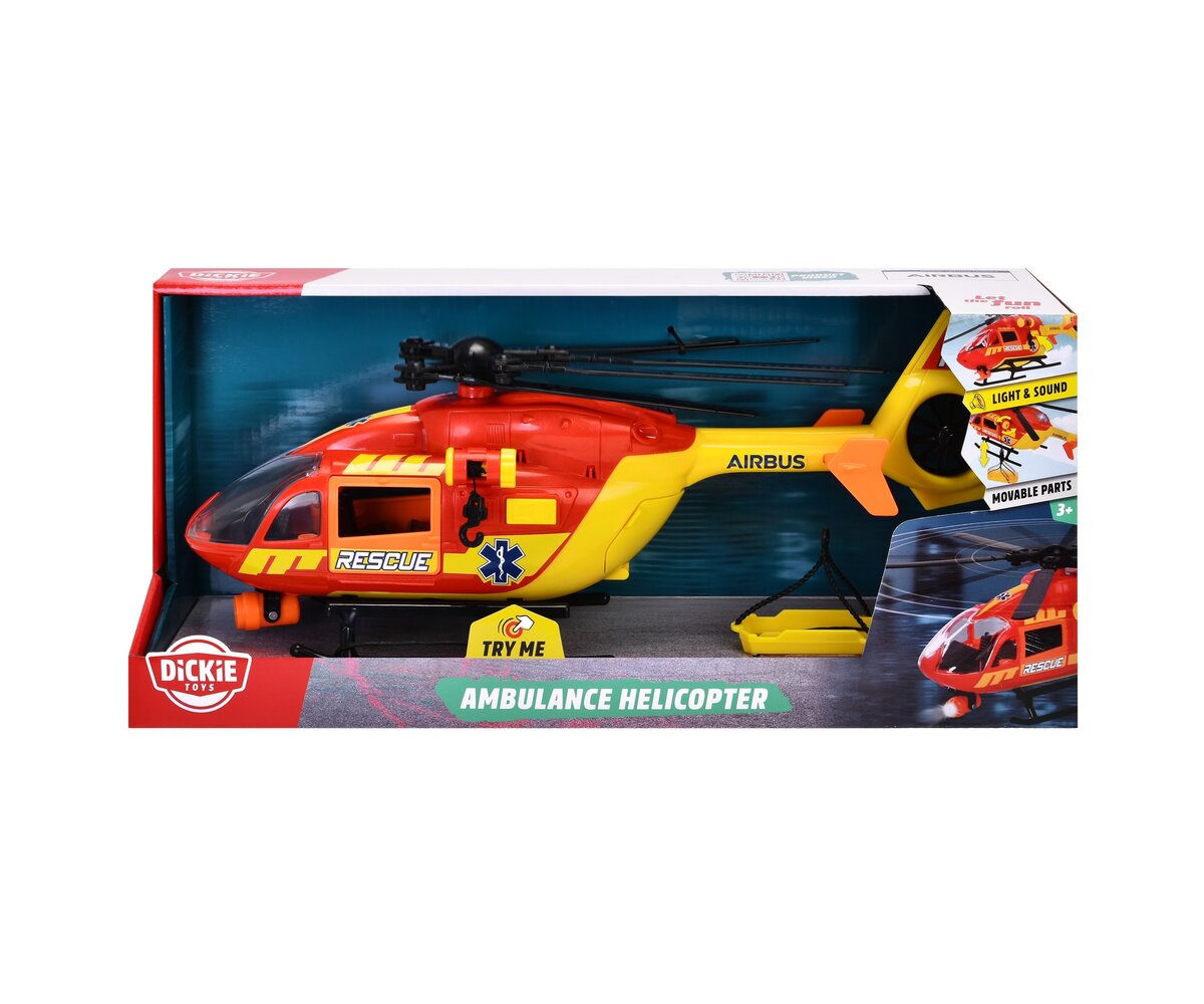 Dickie Toys Rettungs-Hubschrauber 203716024 Hubschrauber, Transport, Fahrzeug, Maschine, Rad