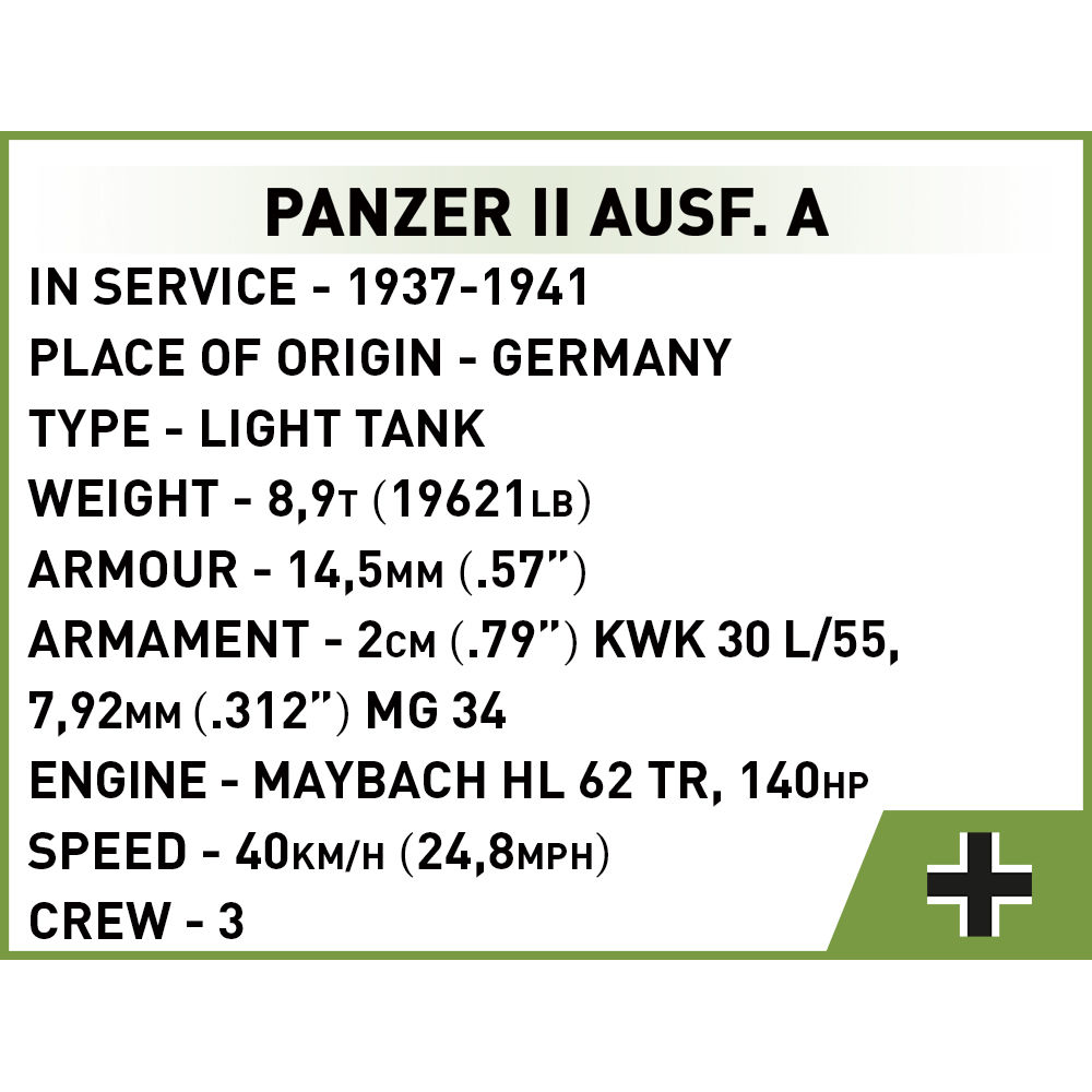 COBI 2718 - PANZER II AUSF.A - Bild 7 COBI 2718 - PANZER II AUSF.A - Bild 7