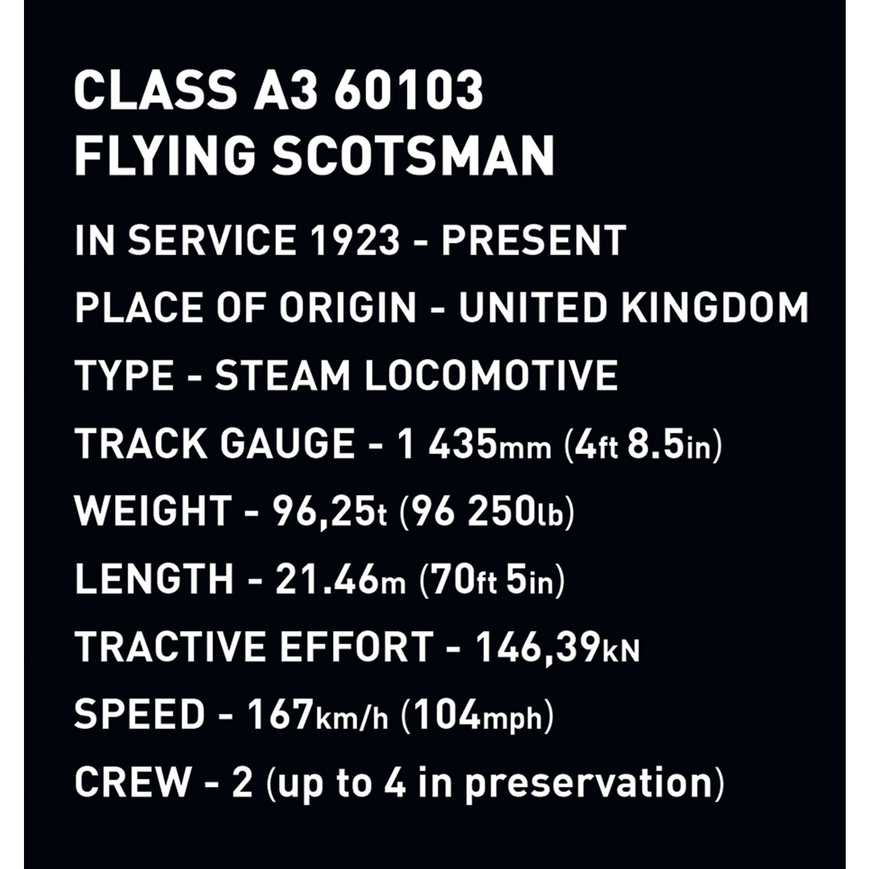 COBI 6292 - FLYING Scotsman® - Maßstab 1:35 - Bild 16 COBI 6292 - FLYING Scotsman® - Maßstab 1:35 - Bild 16