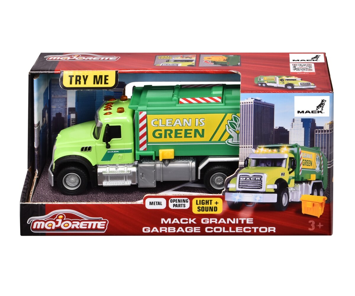 Majorette Mack Granite Garbage Truck (213743007) Maschine, Rad