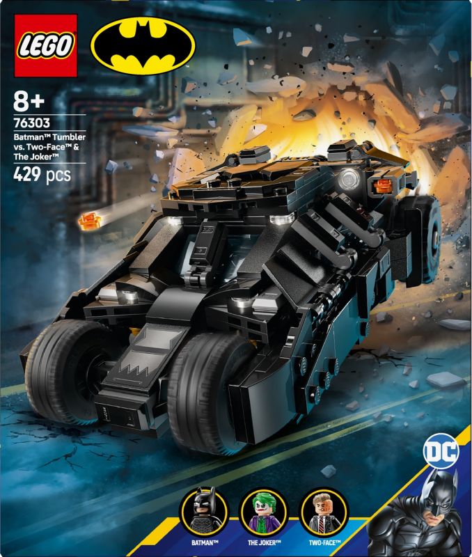 LEGO® DC Comics Super Heroes 76303 Batman™ Tumbler vs. Two Face™ & The Joker™