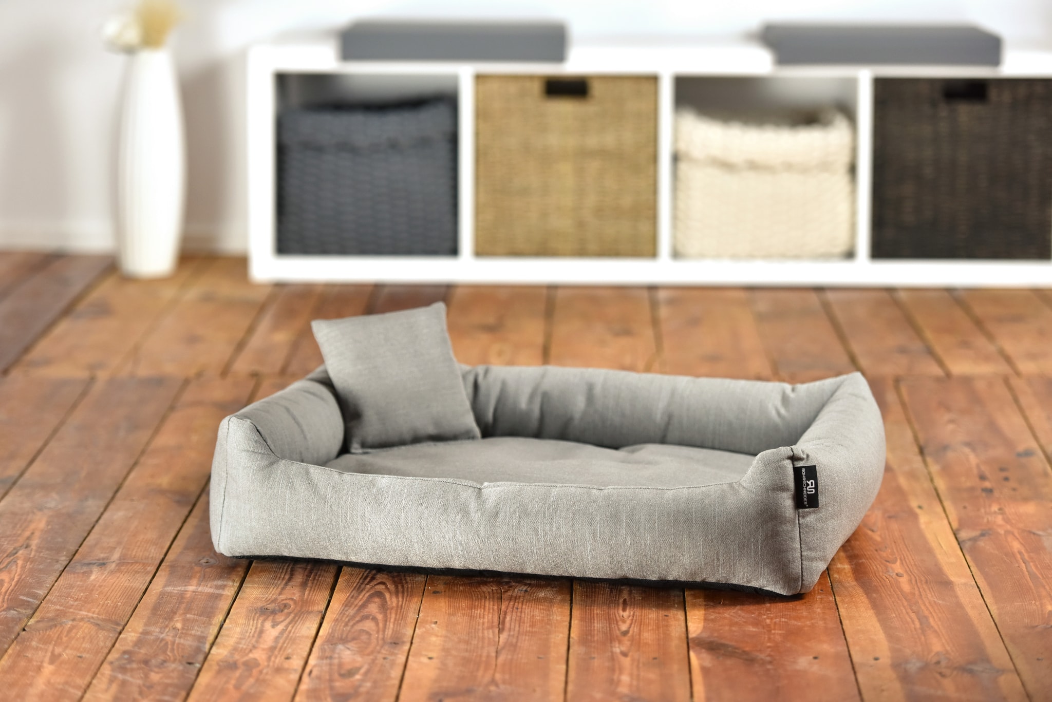 Rohrschneider – RS 22250 – Kuschelsofa Gr. 2 grau recycelt – Grau – Haustiermöbel