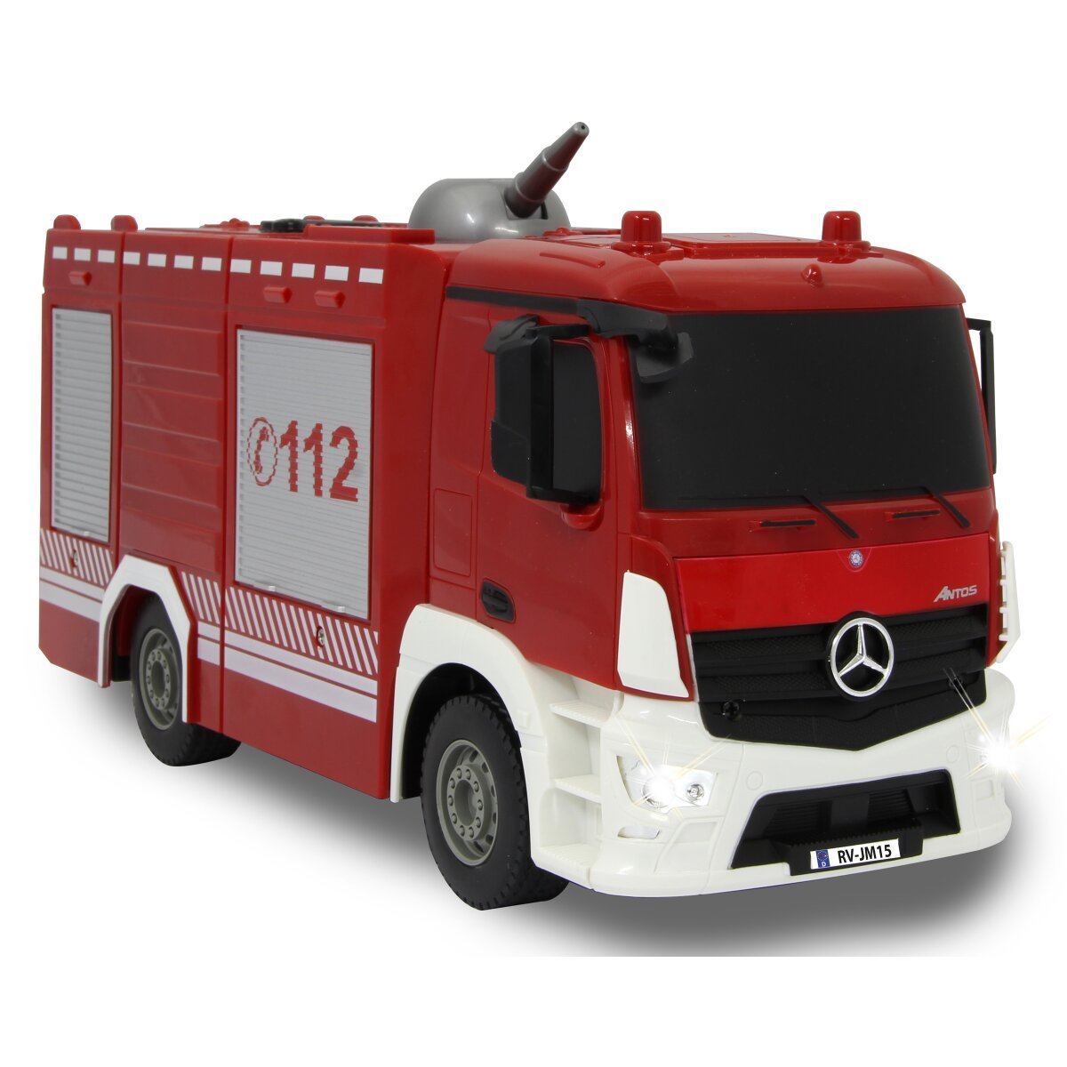 JAMARA Feuerwehr TLF mit Spritzfunktion Mercedes-Benz Antos 1:26 2,4GHz ab 6 Jahren