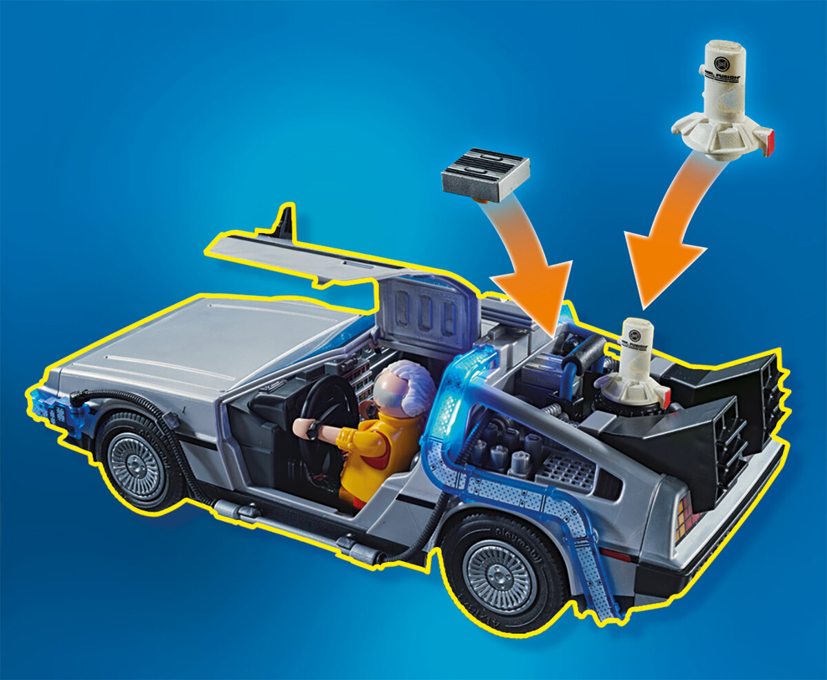 PLAYMOBIL 70634 Back to the Future Part II Verfolgung mit Hoverboard Maschine, Rad