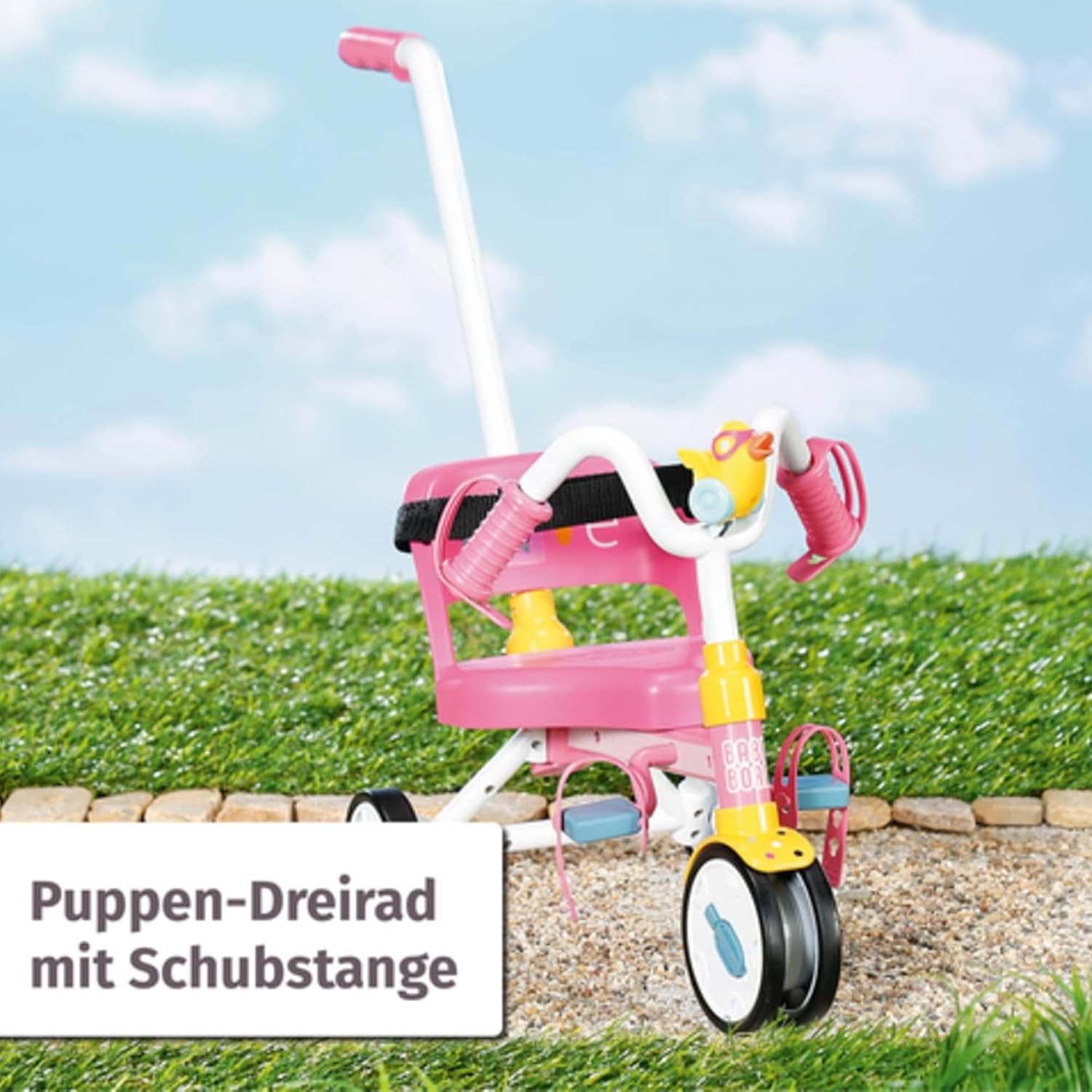 BABY born® Dreirad mit Lenkstange DE Gras, Pflanze, Transport, Fahrzeug, Kombi