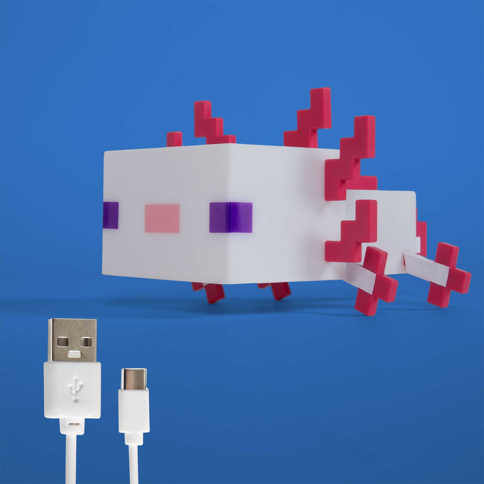 Roba 354134MC LED-Axolotl 'Minecraft' - Dekolicht, Nachtlicht & Tischlampe mit Akku - Produktbild 3
