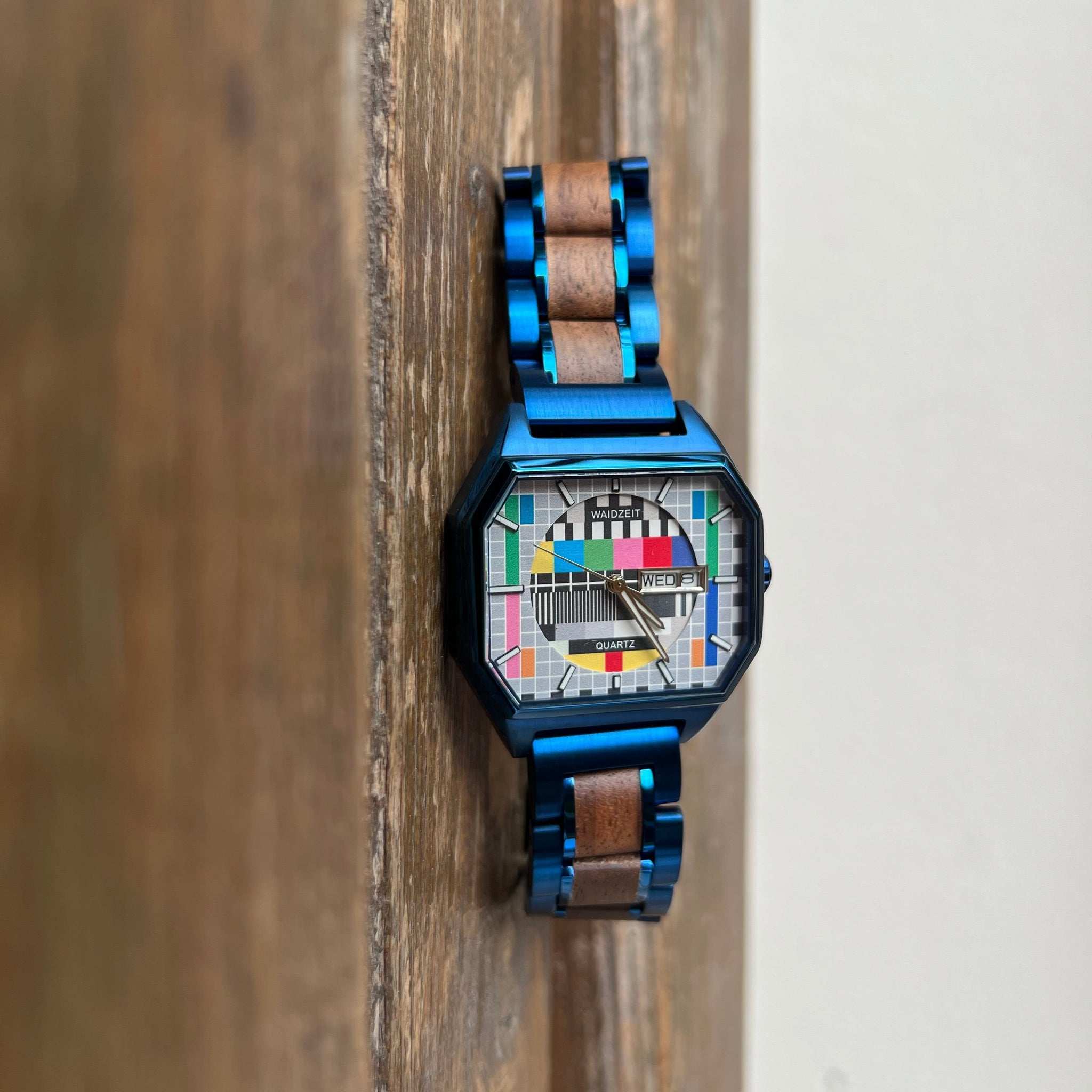 WAIDZEIT MO04 Armbanduhr Sendeschluss Blau