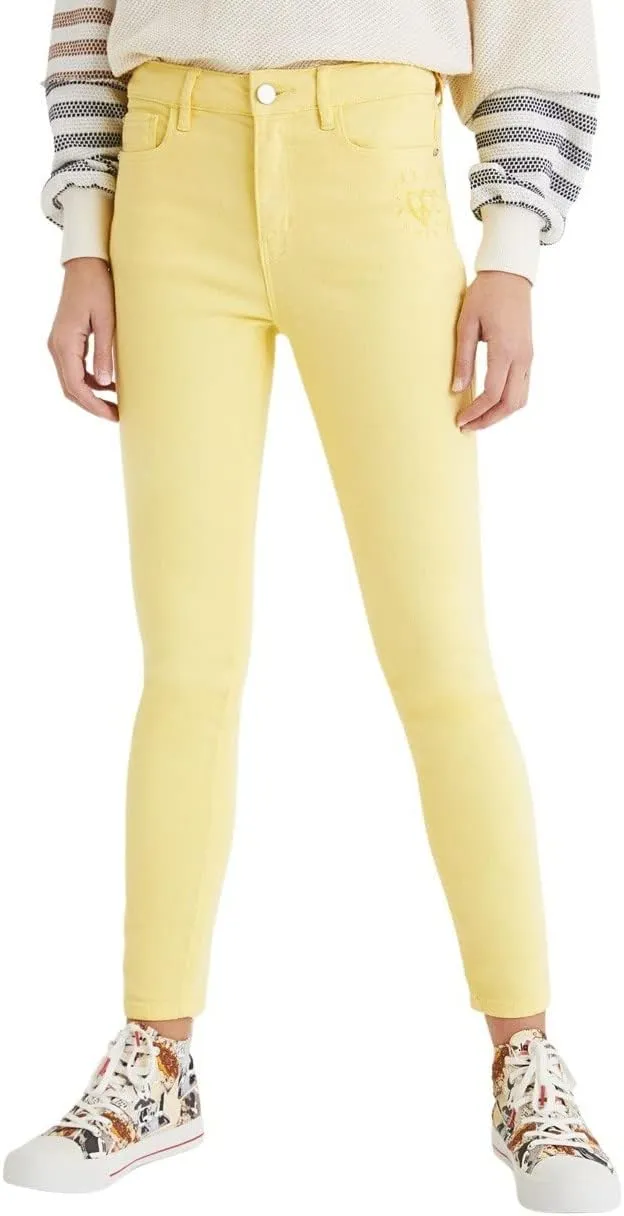 Desigual Damen Hose „Alba“ - Gelb 21SWPN088018 GR. 36 Desigual Damen Hose „Alba“ - Gelb 21SWPN088018 GR. 36