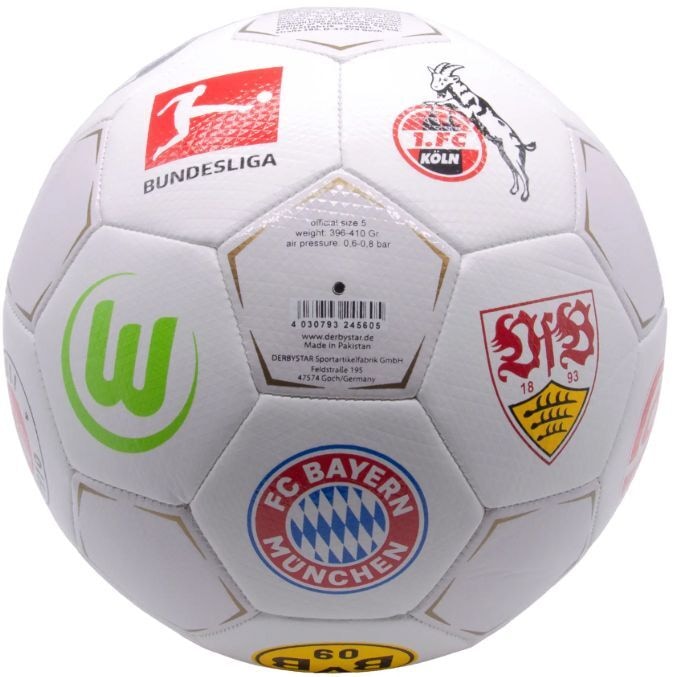 Derbystar Fussball Clublogo, unaufgeblasen - Derbystar Sportartikel GmbH - DERBYSTAR 1900510025 Produktfoto - Derbystar Sportartikel GmbH - Derbystar Fussball Clublogo, unaufgeblasen - Modell DERBYSTAR 1900510025