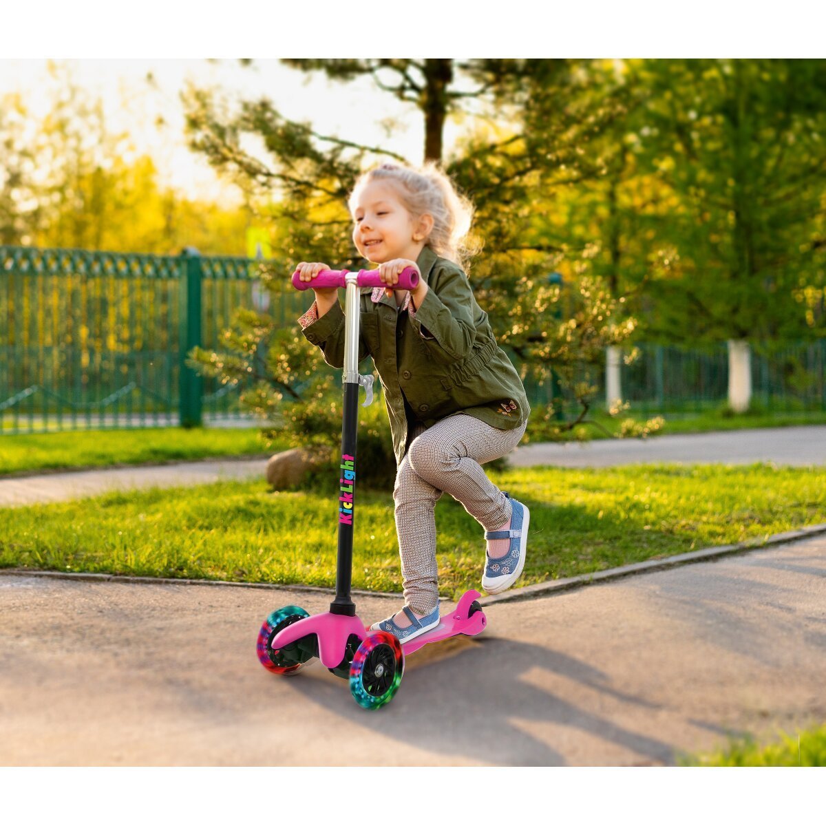 JAMARA KickLight Scooter pink
