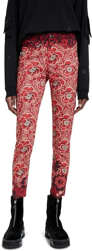 Desigual Damen Hose „Altea“ - Rot 20WWPN283007 GR. 40 Desigual Damen Hose „Altea“ - Rot 20WWPN283007 GR. 40