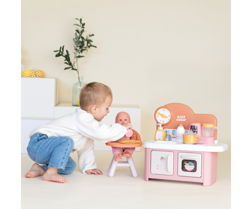 Smoby Smoby Baby Nurse Puppenküche+Hochstuhl