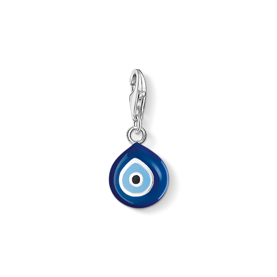 Thomas, Sabo, Anhänger, Charm-Club, Nazar, Auge, 925, Sterling, Silber, Kaltemail, Blau, 0829-007-1, Zubehor, Ohrring, Schmuck