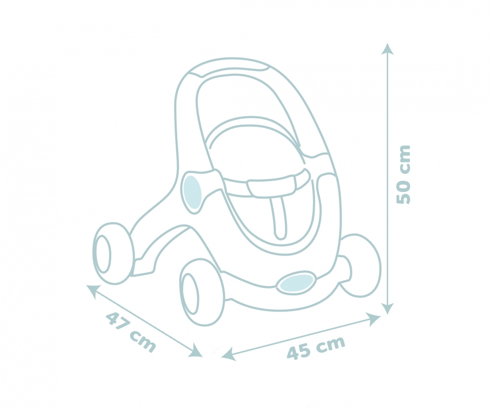 Smoby Smoby LS 3-in1 Lauflernwagen + Puppe