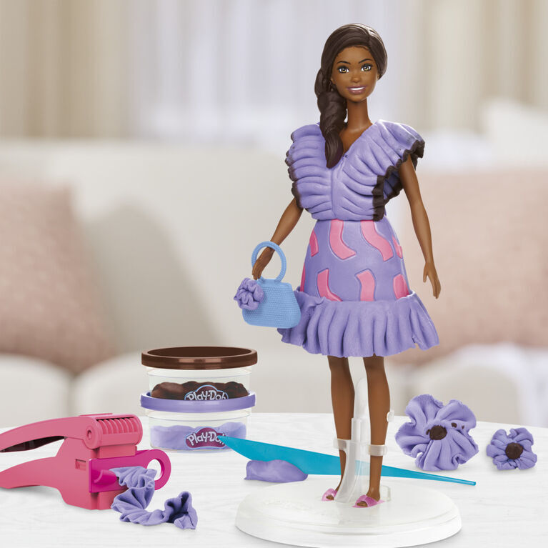 Play-Doh Barbie® Fashionista Ruffles Figur, Puppe, Spielzeug, Gesicht, Person