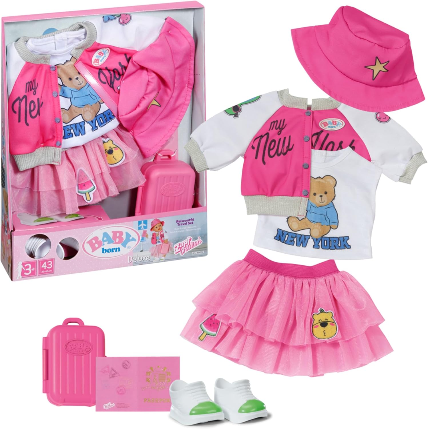 BABY born® Deluxe Reise Outfit 43cm