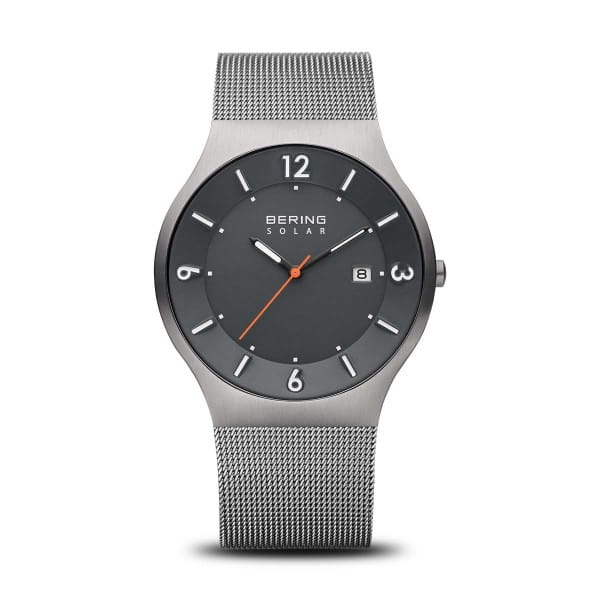 Bering 14440-077 Herrenuhr, Milanaise/Solar, Grau Bering 14440-077 Herrenuhr, Milanaise/Solar, Grau