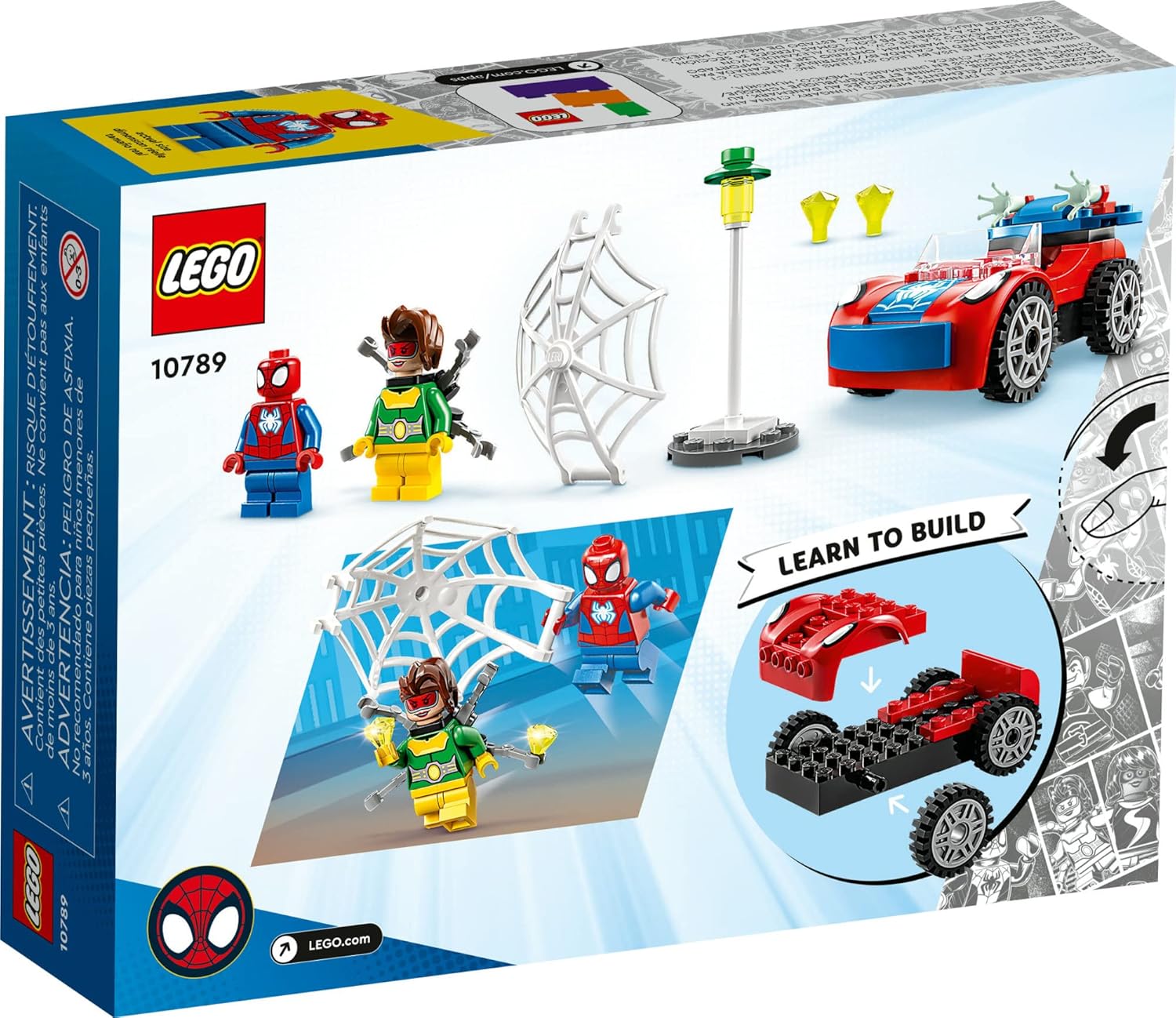 LEGO Marvel Super Heroes 10789 Spider-Mans rotes Auto mit Minifiguren von Spider-Man und Doc Ock