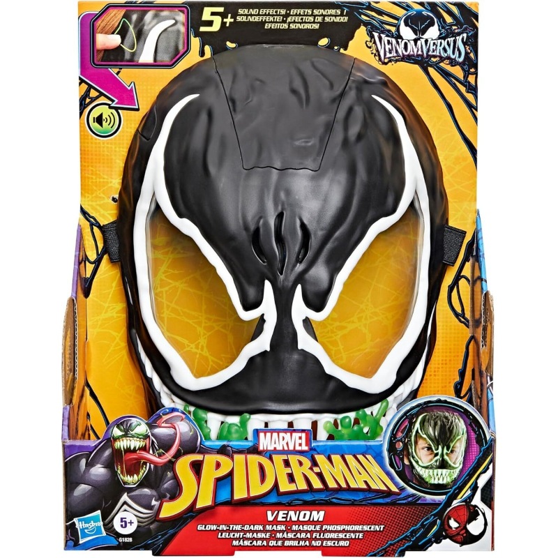 Spider-Man Venomversus Venom Glow-In-The-Dark Leucht-Maske Helme, Helme, Baby, Person