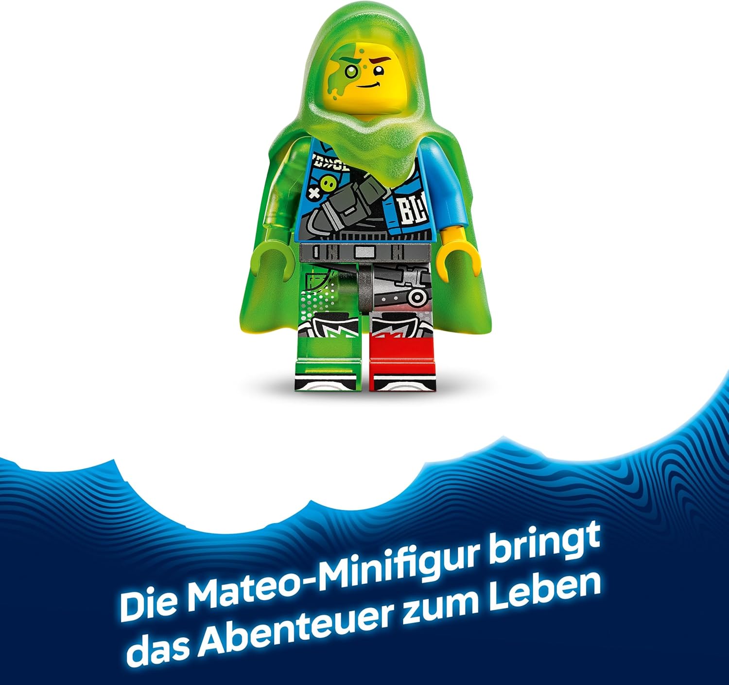 LEGO Icons 10331 Eisvogel mit Fischen auf Schilfgras-Standfuß aus LEGO-Steinen