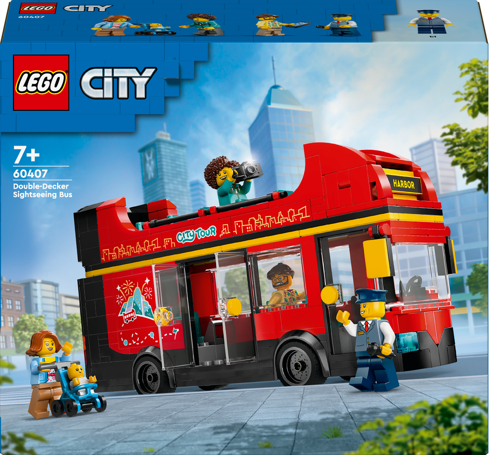 LEGO® City Doppeldeckerbus 60407 Bus, Fahrzeug, Tour-Bus, Person, Flugzeug