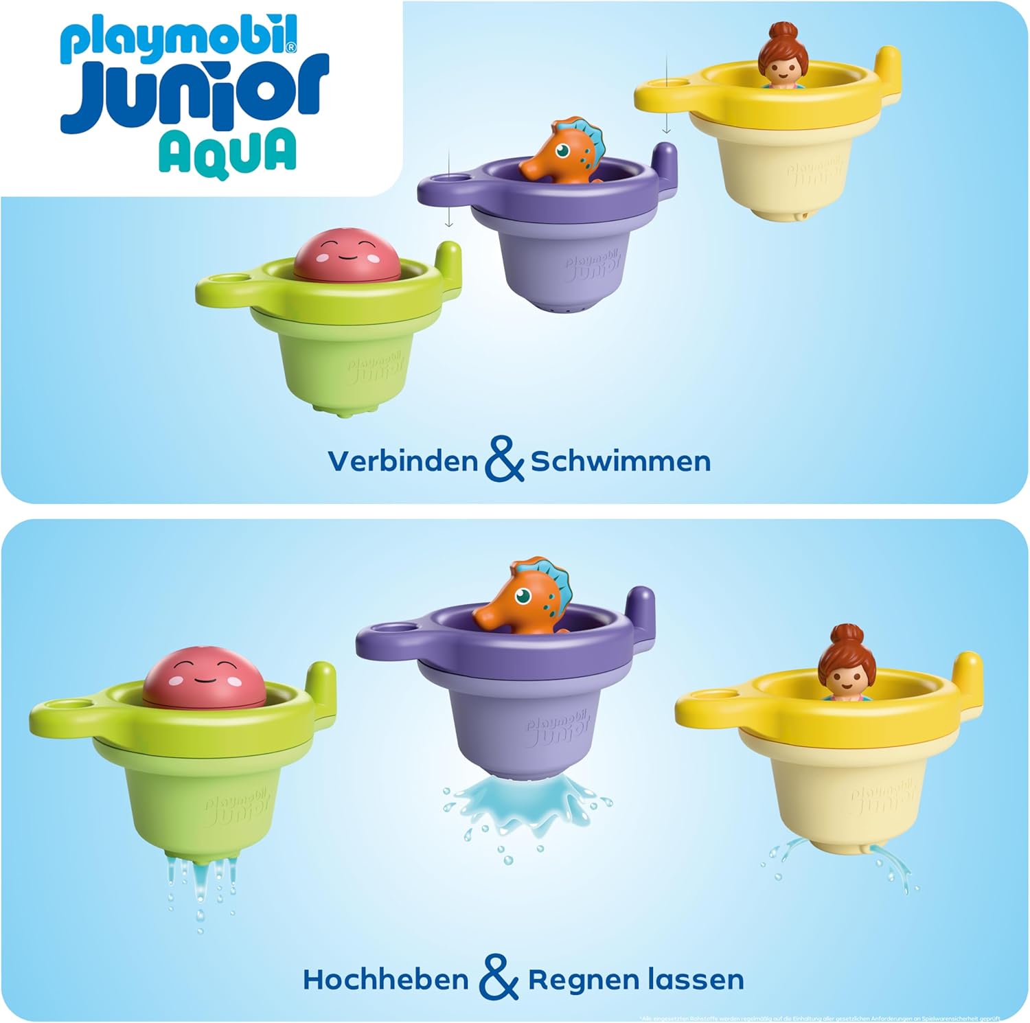 PLAYMOBIL 71776 junior aqua schwimmbecher mit wasserspass Sahne, Nachtisch, Essen, Eiscreme