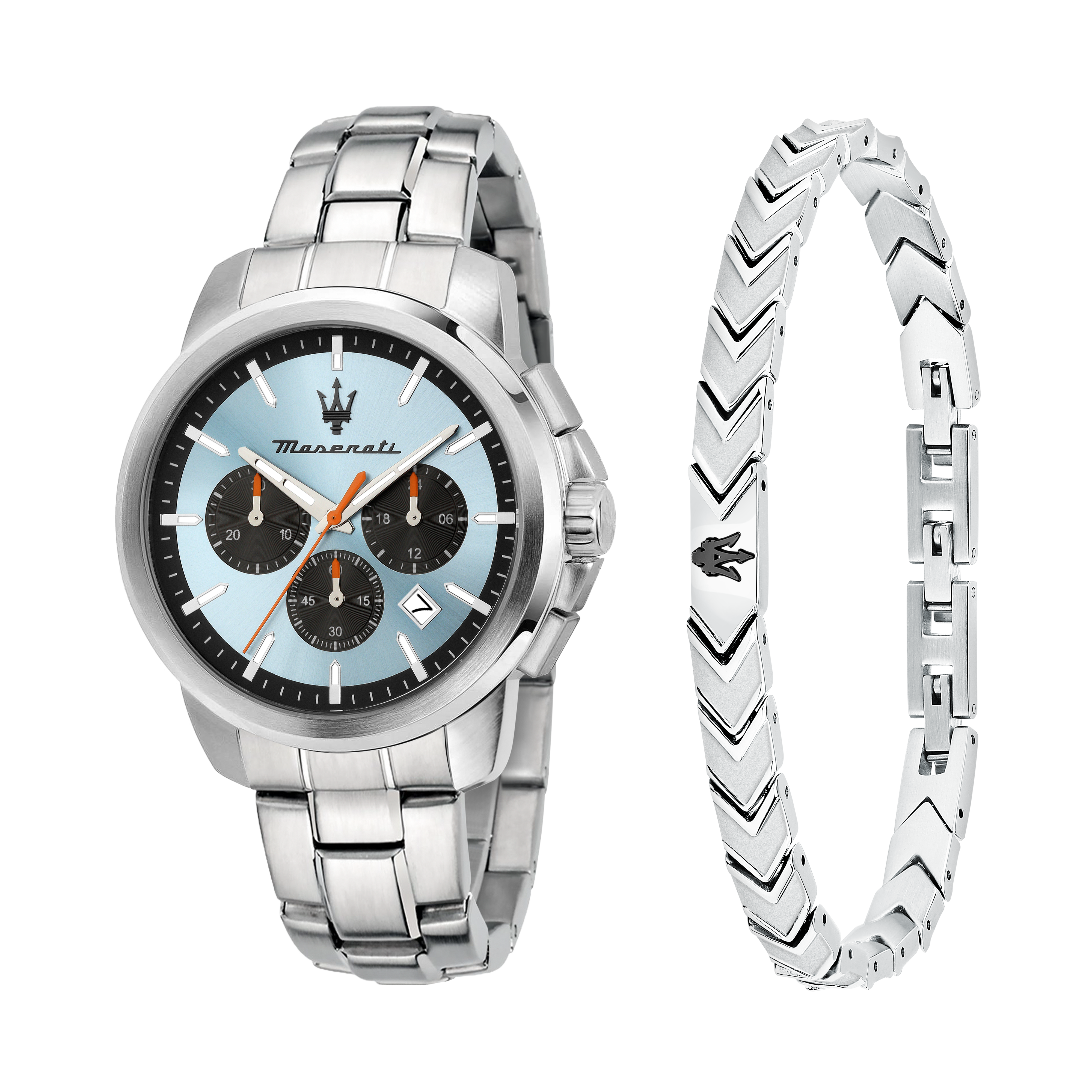Maserati Successo Herrenuhr Chronograph 42mm Silber Maserati Successo Herrenuhr Chronograph 42mm Silber