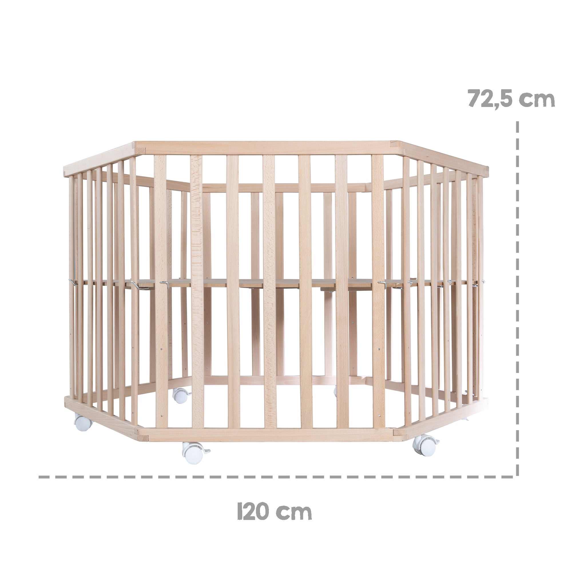 Roba 0232NAG227 Laufgitter 6-eckig Lil Planet grau Bio Buche natur - Produktbild 6