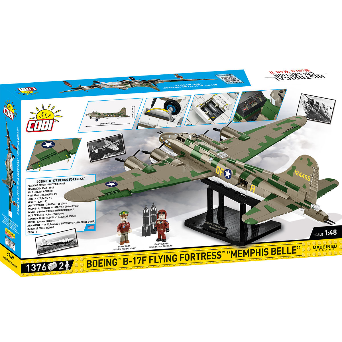 COBI 5749 - BOEING B-17F FLYING Fortress Memphis - Bild 2 COBI 5749 - BOEING B-17F FLYING Fortress Memphis - Bild 2