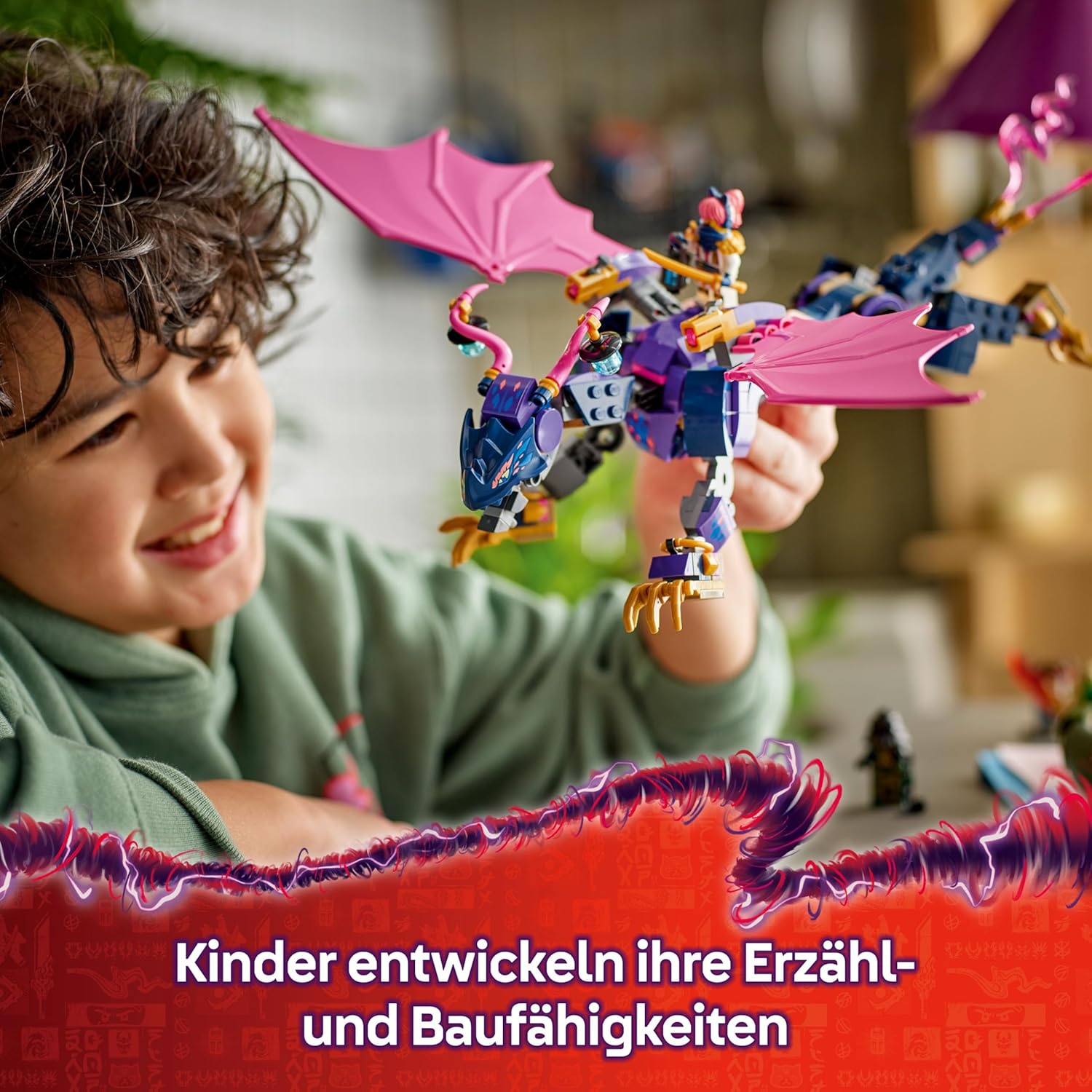 LEGO® NINJAGO® Rontu der Meisterdrache 71842 Werbung, Plakat, Person