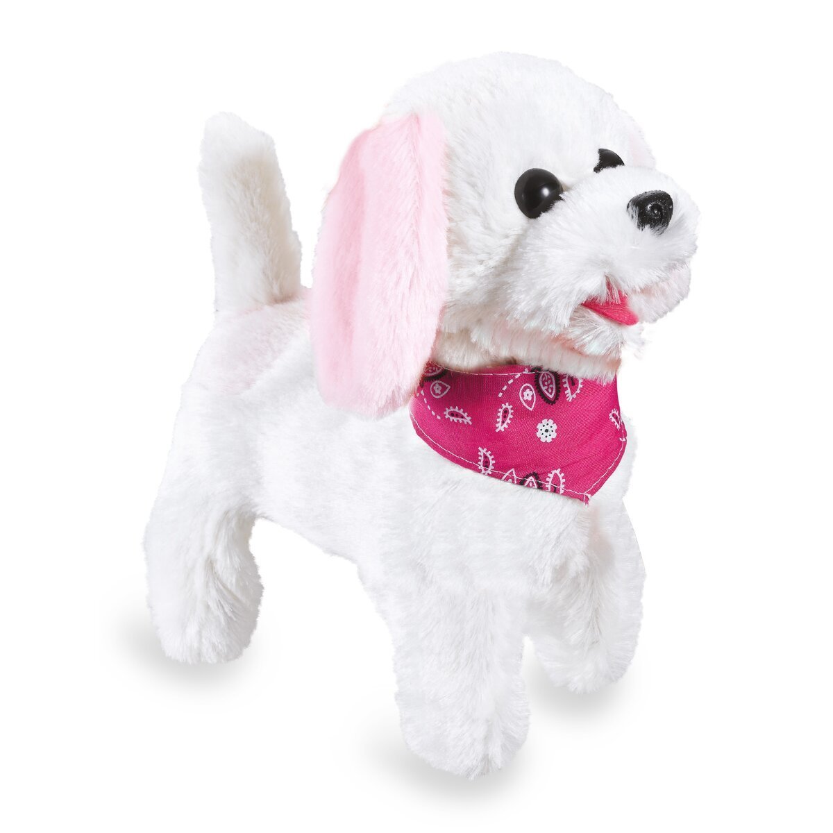 JAMARA Trixi RC Plüschhund Weiss/Rosa 27MHz ab 3 Jahren