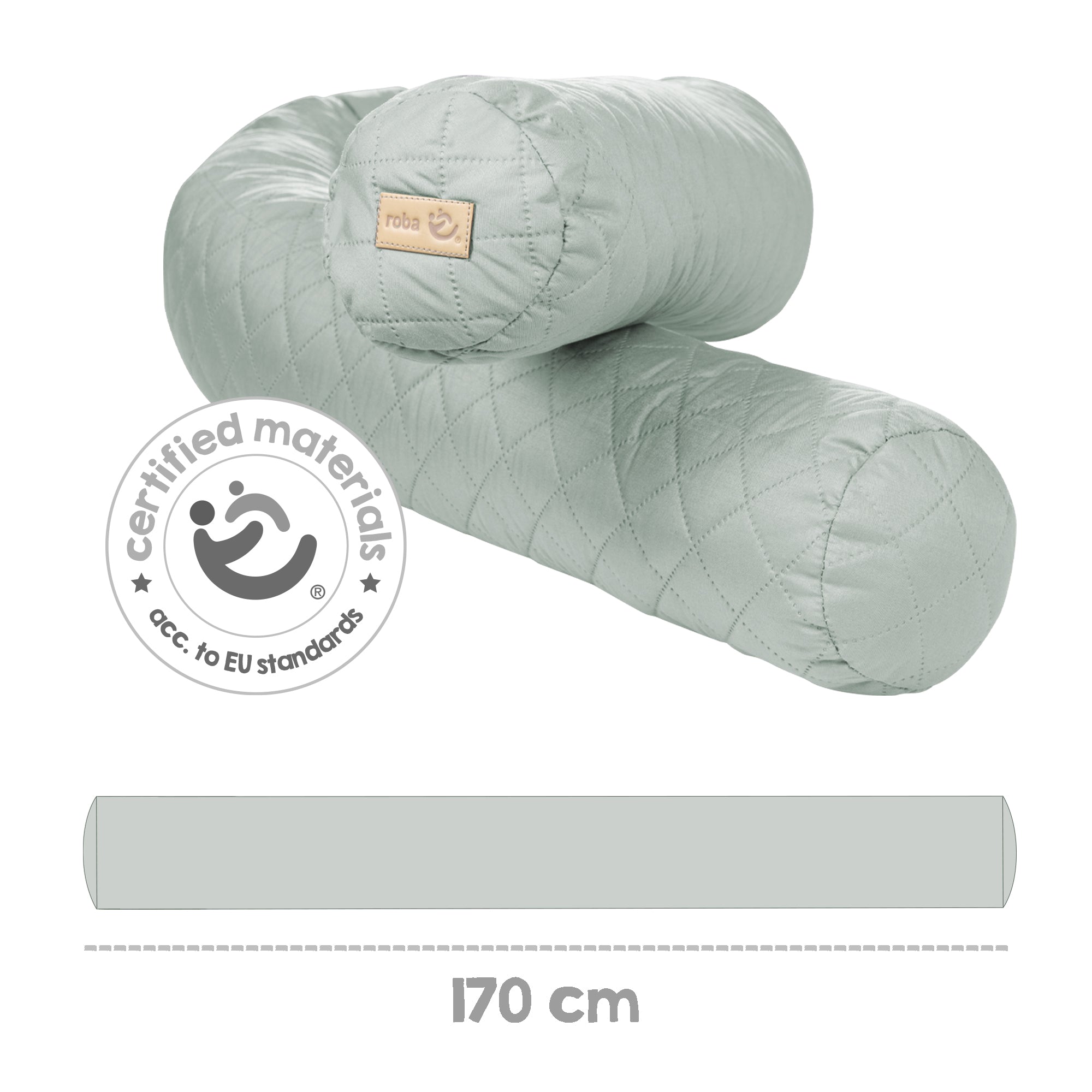 Roba 284100V241 Bettschlange roba Style Frosty green – Babynester - Bild 3 Roba 284100V241 Bettschlange roba Style Frosty green – Babynester - Produktbild 3