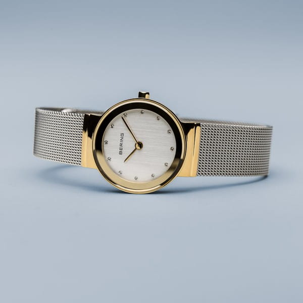 Bering 10126-001 Damenuhr, Milanaise, Silber/Gold Bering 10126-001 Damenuhr, Milanaise, Silber/Gold