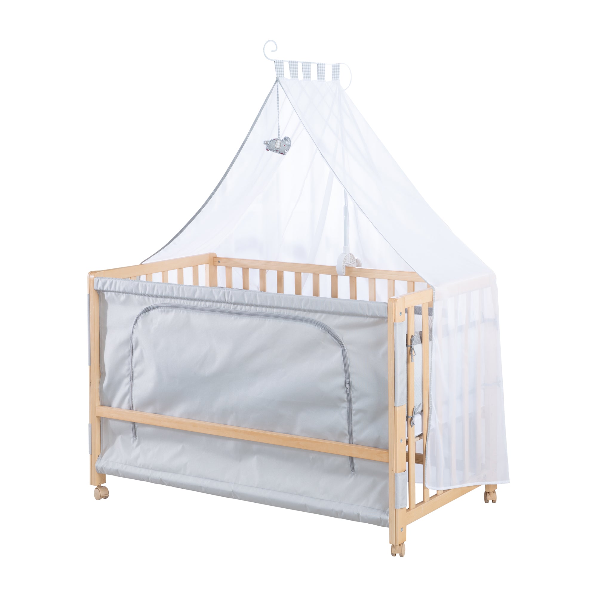 Roba 162003NLV145M Room Bed, 60x120 cm Jumbo twins grau natur lackiert - Bild 3 Roba 162003NLV145M Room Bed, 60x120 cm Jumbo twins grau natur lackiert - Produktbild 3