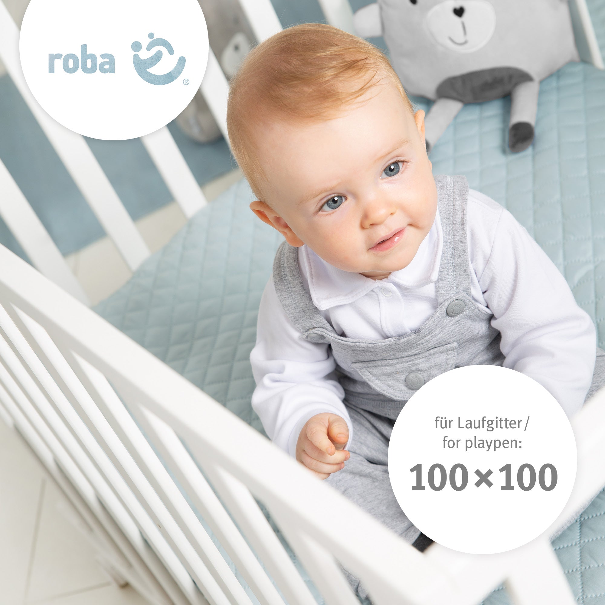 Roba 0309W Laufgittermatratze, quadratisch weiß – Matratzen - Bild 9 Roba 0309W Laufgittermatratze, quadratisch weiß – Matratzen - Produktbild 9