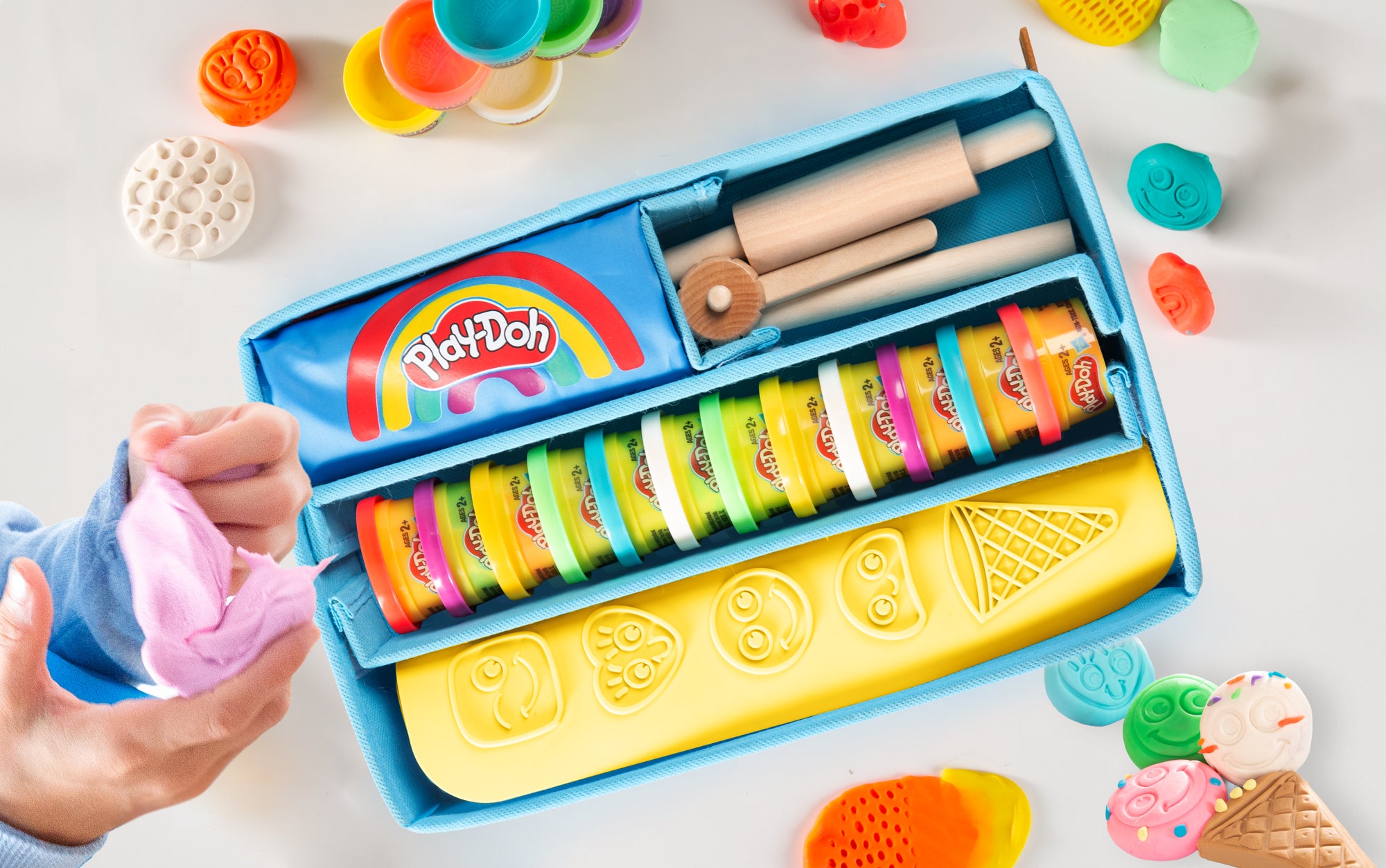 Roba 98157PD12 Spielset roba x Play-Doh bunt – Motorik & Lernen - Bild 16 Roba 98157PD12 Spielset roba x Play-Doh bunt – Motorik & Lernen - Produktbild 16