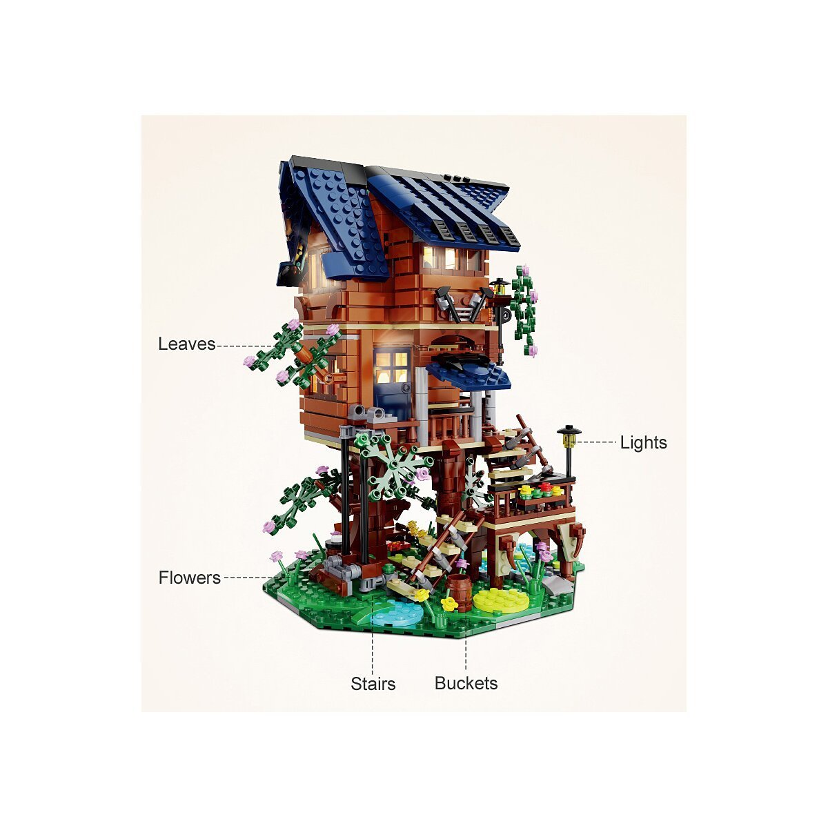 JAMARA CaDA Baumhaus 4 Jahreszeiten 1:46 Bricks ab 14 Jahren