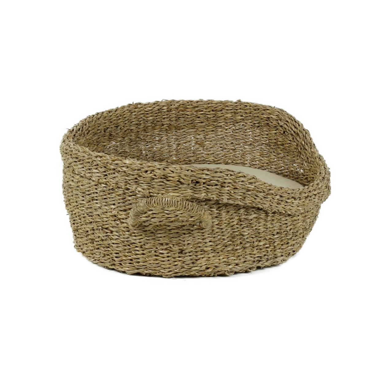 Rohrschneider RS 22359 Tierkorb Seegras mit Henkel – Korb mit herausnehmbarem Kissen GR.1 Rohrschneider RS 22359 Tierkorb Seegras mit Henkel – Korb mit herausnehmbarem Kissen GR.1