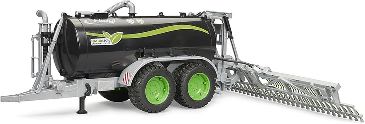 Bruder 02036 Fliegl Faßanhänger Jumbo Line Plus Maschine, Bulldozer, Rad