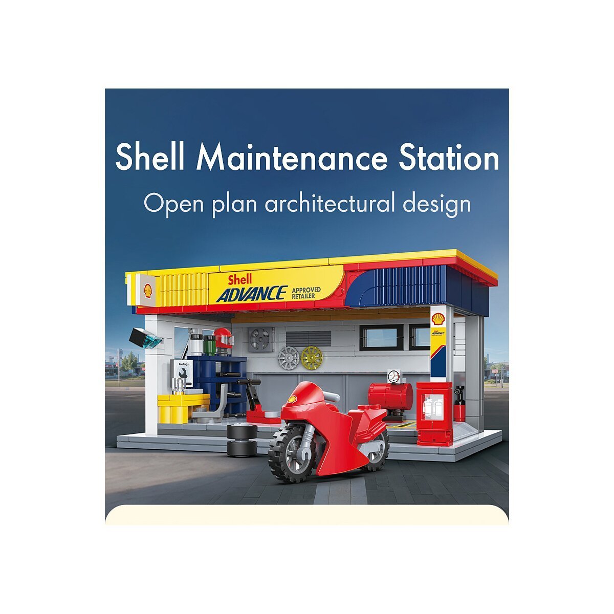 JAMARA CaDA Shell Service-Station 1:30 Bricks ab 8 Jahren