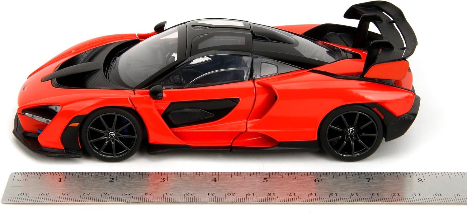 Jada Fast & Furious McLaren Senna 1:24 - Modellauto mit Türen zum Öffnen 253203097 Rad, Sprach, Sportwagen, Leichtmetallfelge, Coupé