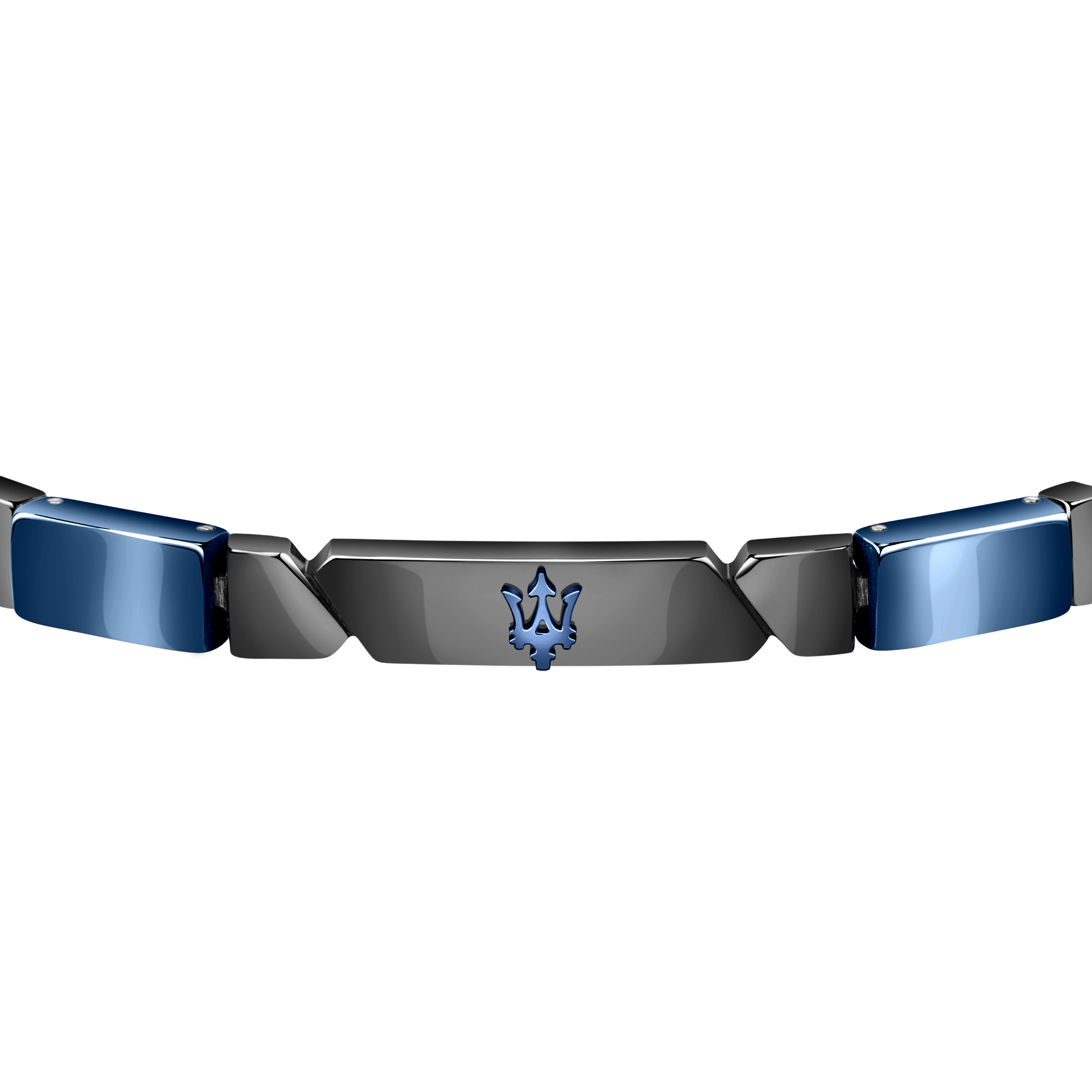 Maserati Armband Herren Schwarz/blau 22cm Maserati Armband Herren Schwarz/blau 22cm